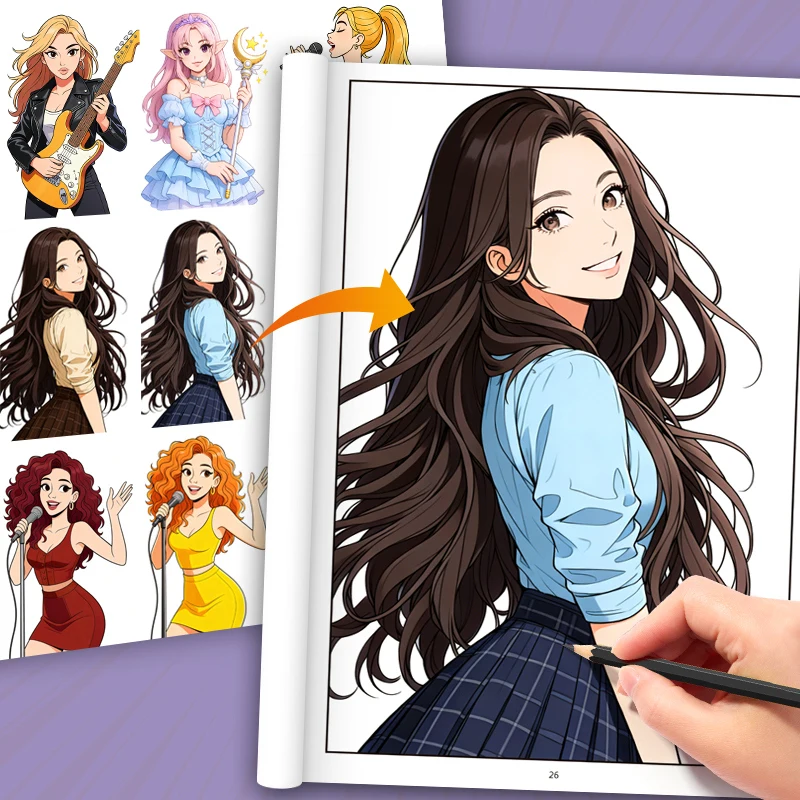 K-POP 32 Page Fun Coloring Book, Girl's Fun Picture Album Super Cool Girl Characters, Celebrity Album, Interactive Coloring Book
K-POP 32 Page Fun Coloring Book, Girl's Fun Picture Album Super Cool Girl Characters, Celebrity Album, Interactive Coloring Book