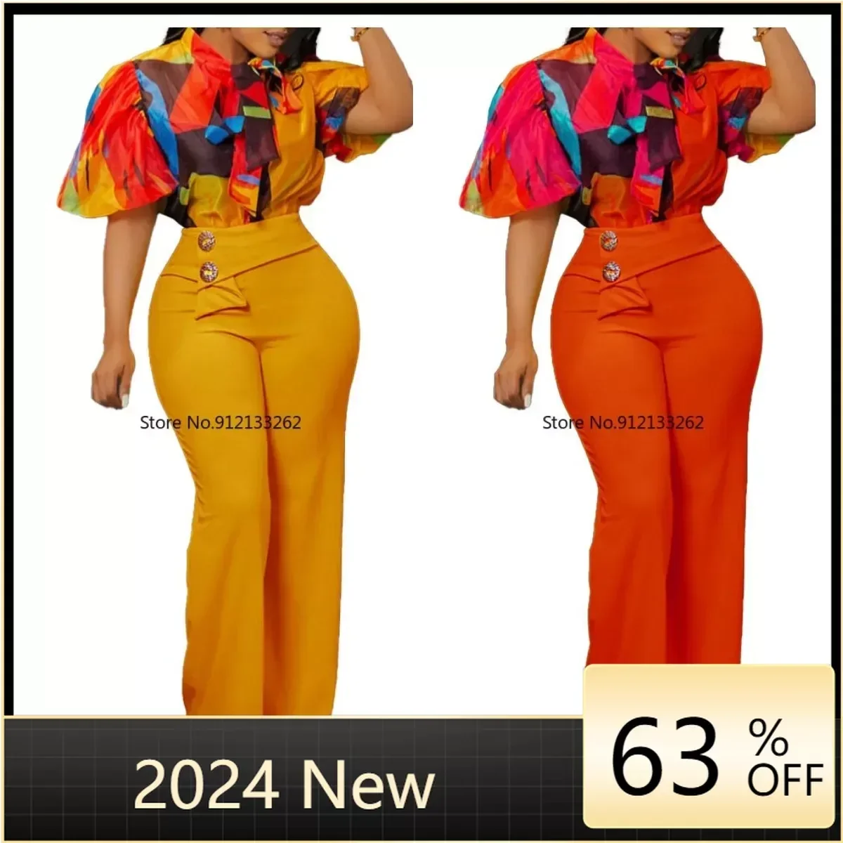 Women Two Pieces Set Printed Blouses Shirts Vintage Bow Collar with High Waist Pants Elegant Spring Fashion Office Ladies Suits
Women Two Pieces Set Printed Blouses Shirts Vintage Bow Collar with High Waist Pants Elegant Spring Fashion Office Ladies Suits