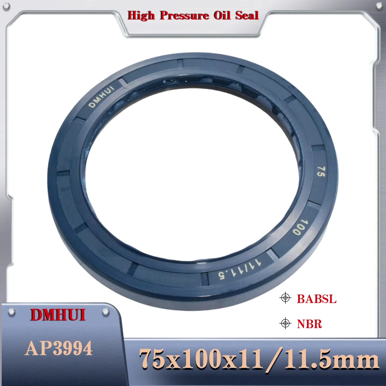 Shaft seal 75x100x11/11.5/BABSL/NBR For Kawasaki Hydraulic motor AP3994 TCN,Used in Hydraulic Pump/Motor Rotary Shaft Seal
Shaft seal 75x100x11/11.5/BABSL/NBR For Kawasaki Hydraulic motor AP3994 TCN,Used in Hydraulic Pump/Motor Rotary Shaft Seal