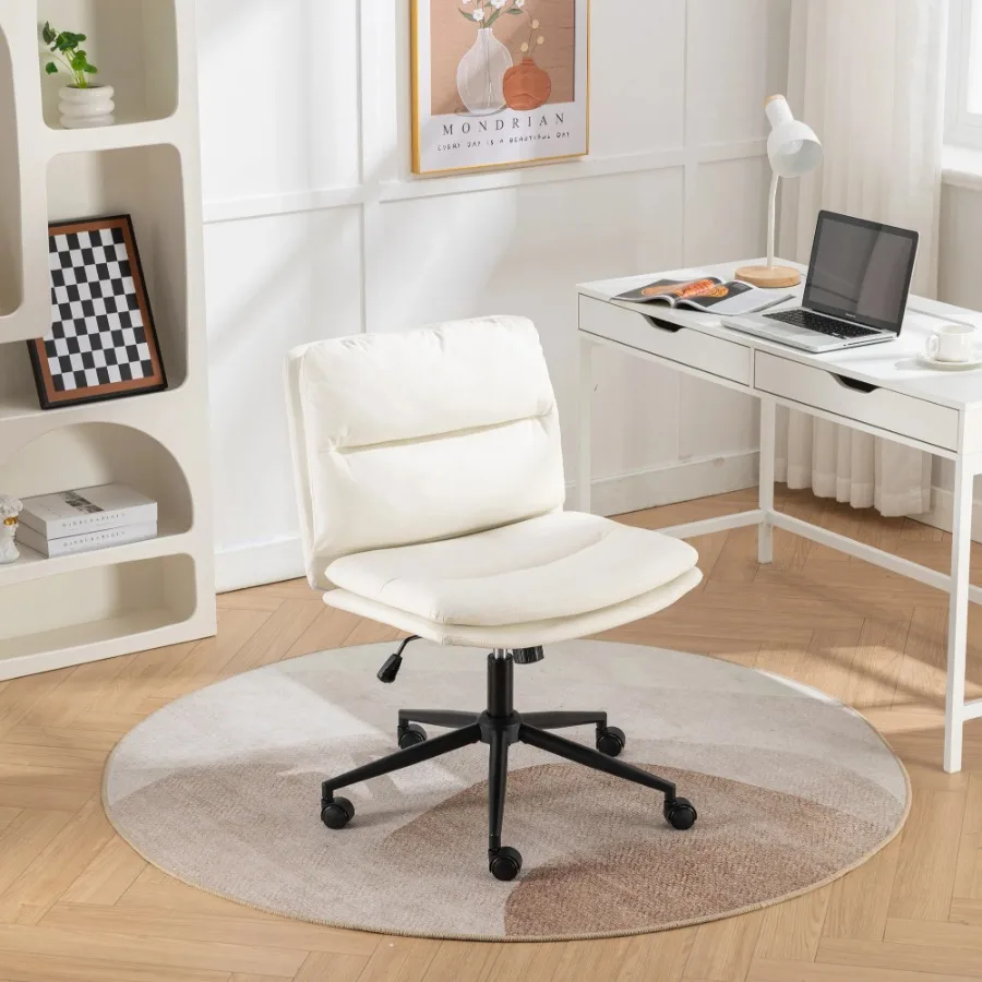 Bizerte Adjustable Swivel Criss-Cross Chair Wide Seat Office Chair Vanity Chair White
Bizerte Adjustable Swivel Criss-Cross Chair Wide Seat Office Chair Vanity Chair White