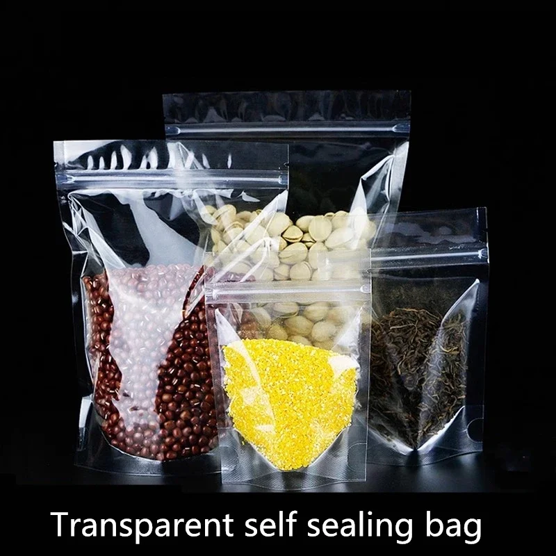 High Transparency Self Standing Self Sealing Storage Bag Food Dry Fruits Snacks Packaging Bag Plastic Moisture-proof Packing Bag
High Transparency Self Standing Self Sealing Storage Bag Food Dry Fruits Snacks Packaging Bag Plastic Moisture-proof Packing Bag
