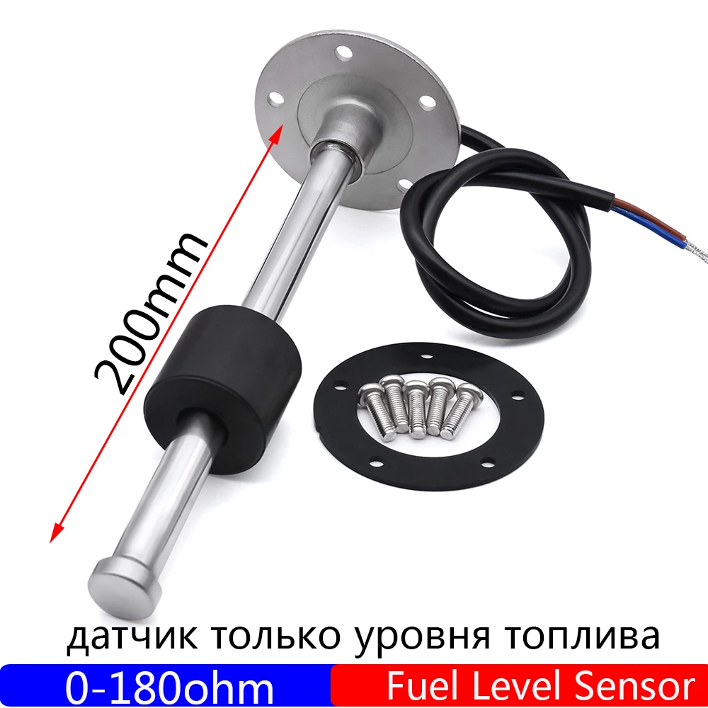 200mm Fuel Level Sensor 0-180 ohm Water Level Sensor Empty 0 ohm,Full 180 ohm, Oil Float Level Sensor Stainless Steel Custom
200mm Fuel Level Sensor 0-180 ohm Water Level Sensor Empty 0 ohm,Full 180 ohm, Oil Float Level Sensor Stainless Steel Custom