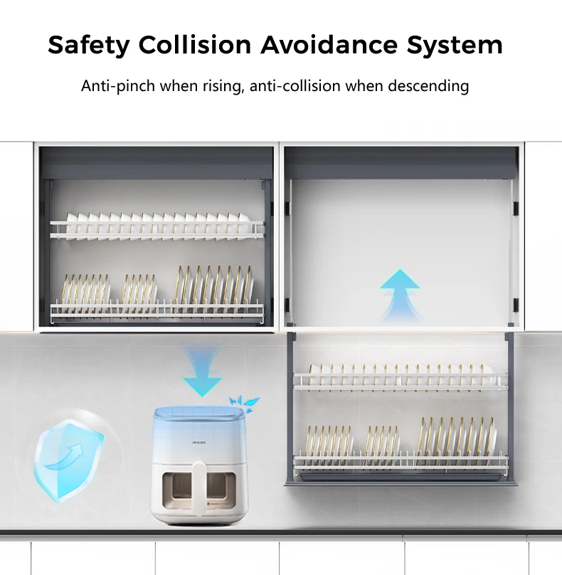 Kitchen Cabinet Lift System Pull Down Dish Rack Intelligent Vertical Wire Lift Basket Elevator Dishwasher
Kitchen Cabinet Lift System Pull Down Dish Rack Intelligent Vertical Wire Lift Basket Elevator Dishwasher