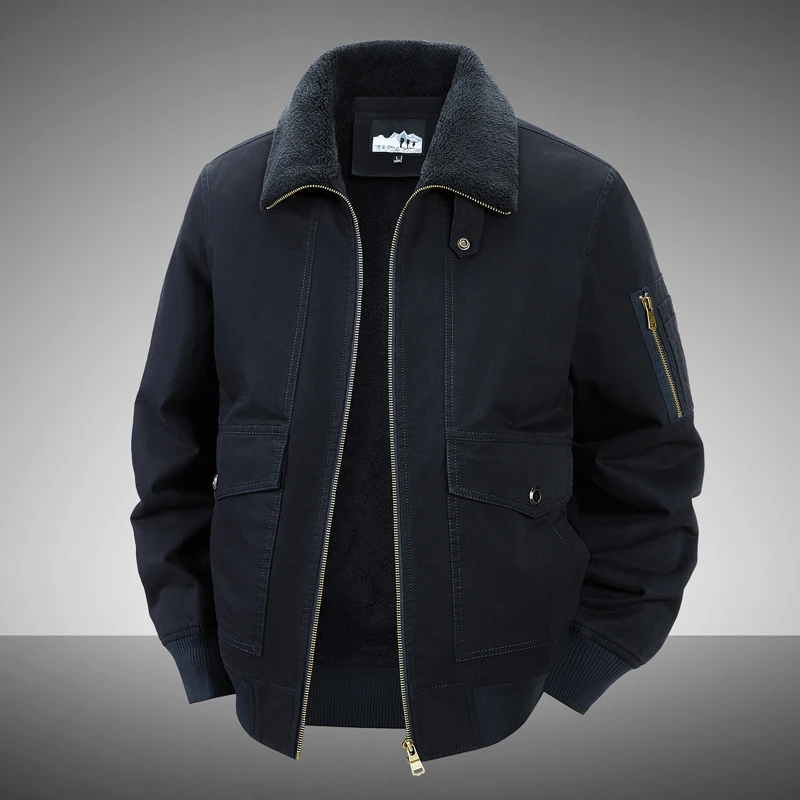 Plus Size Parkas Outdoor Multi Pocket High Quality Men's Pure Cotton Jacket Lamb Velvet Fleece Lined Casual Loose Military Coat
Plus Size Parkas Outdoor Multi Pocket High Quality Men's Pure Cotton Jacket Lamb Velvet Fleece Lined Casual Loose Military Coat