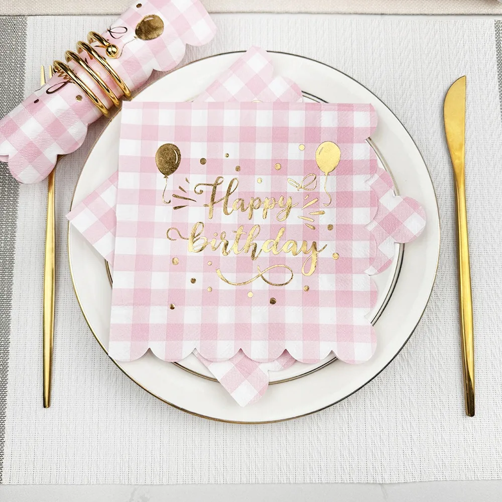 20PCS Elegant Checkered Party Paper Napkins Gold Foil Edge Decorative Disposable Tableware Birthday Wedding Decoration Serviette
20PCS Elegant Checkered Party Paper Napkins Gold Foil Edge Decorative Disposable Tableware Birthday Wedding Decoration Serviette
