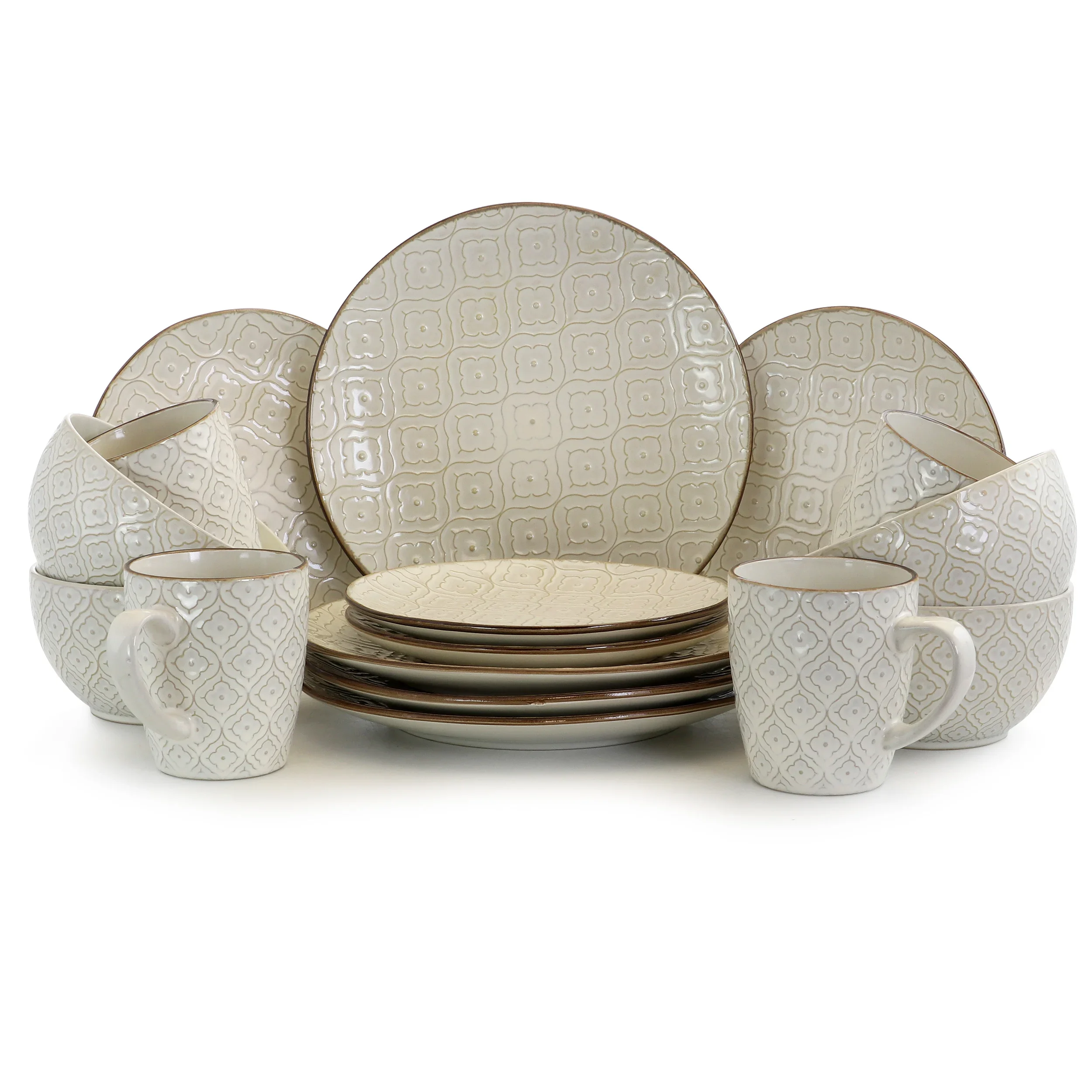 White Lilly 16-Piece Stoneware Dinnerware Set
White Lilly 16-Piece Stoneware Dinnerware Set