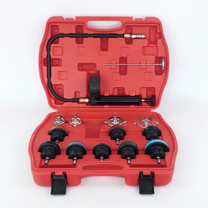 Universal Radiator Pressure Tester Vacuum Type Cooling System Test Detector Set 14pcs
Universal Radiator Pressure Tester Vacuum Type Cooling System Test Detector Set 14pcs