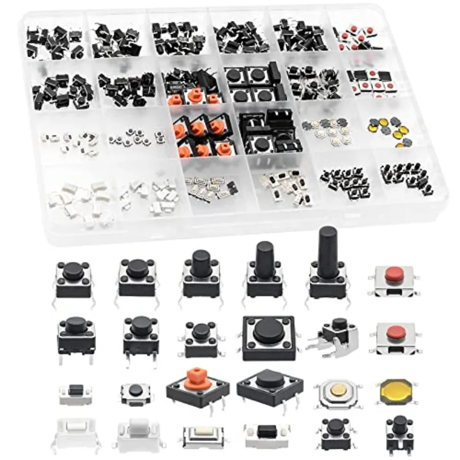 Micro Momentary Tactile Push Button Switch Tact Assortment Kit