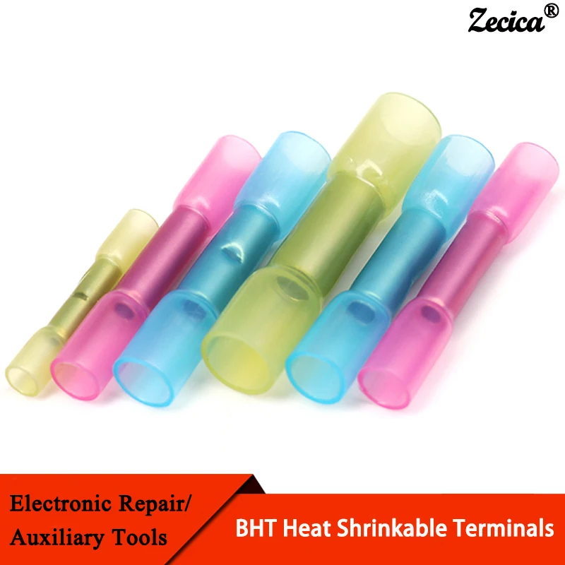 Heat Shrinkable Cable Terminal Tube BHT0.5 BHT1.25 BHT2 BHT5 AWG22-10 Waterproof Butt Crimp Copper Insulated Connector
Heat Shrinkable Cable Terminal Tube BHT0.5 BHT1.25 BHT2 BHT5 AWG22-10 Waterproof Butt Crimp Copper Insulated Connector