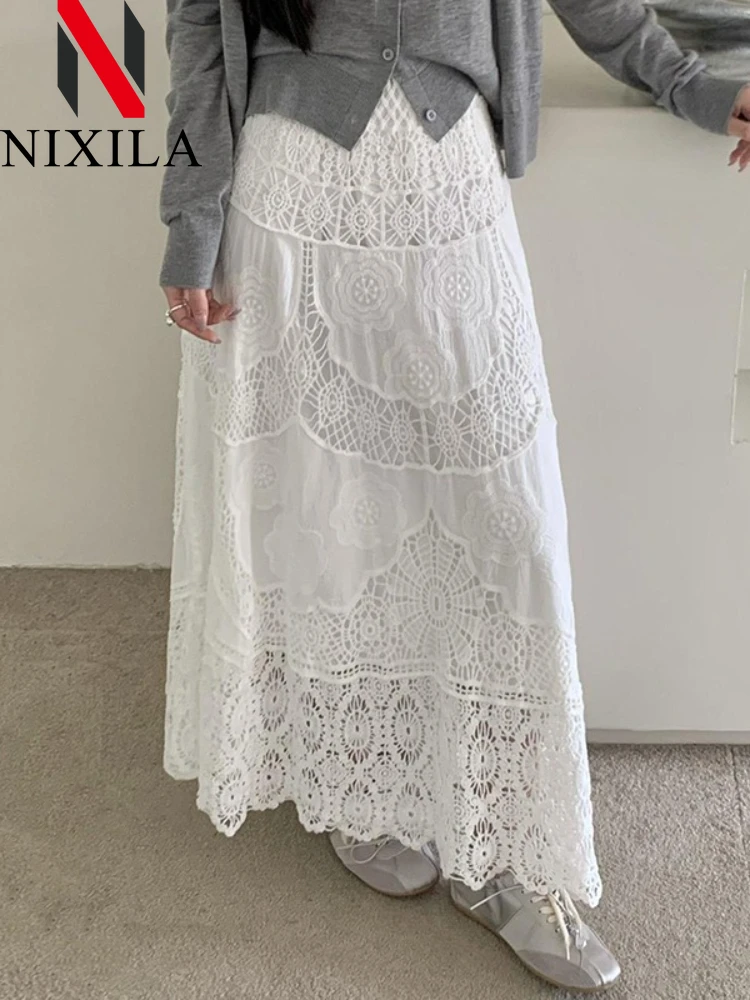 Женская юбка-миди в богемном стиле для отпуска, абрикосовая однотонная кружевная юбка с цветочным крючком, летняя мода, дизайн, нишевые юбки
Женская юбка-миди в богемном стиле для отпуска, абрикосовая однотонная кружевная юбка с цветочным крючком, летняя мода, дизайн, нишевые юбки