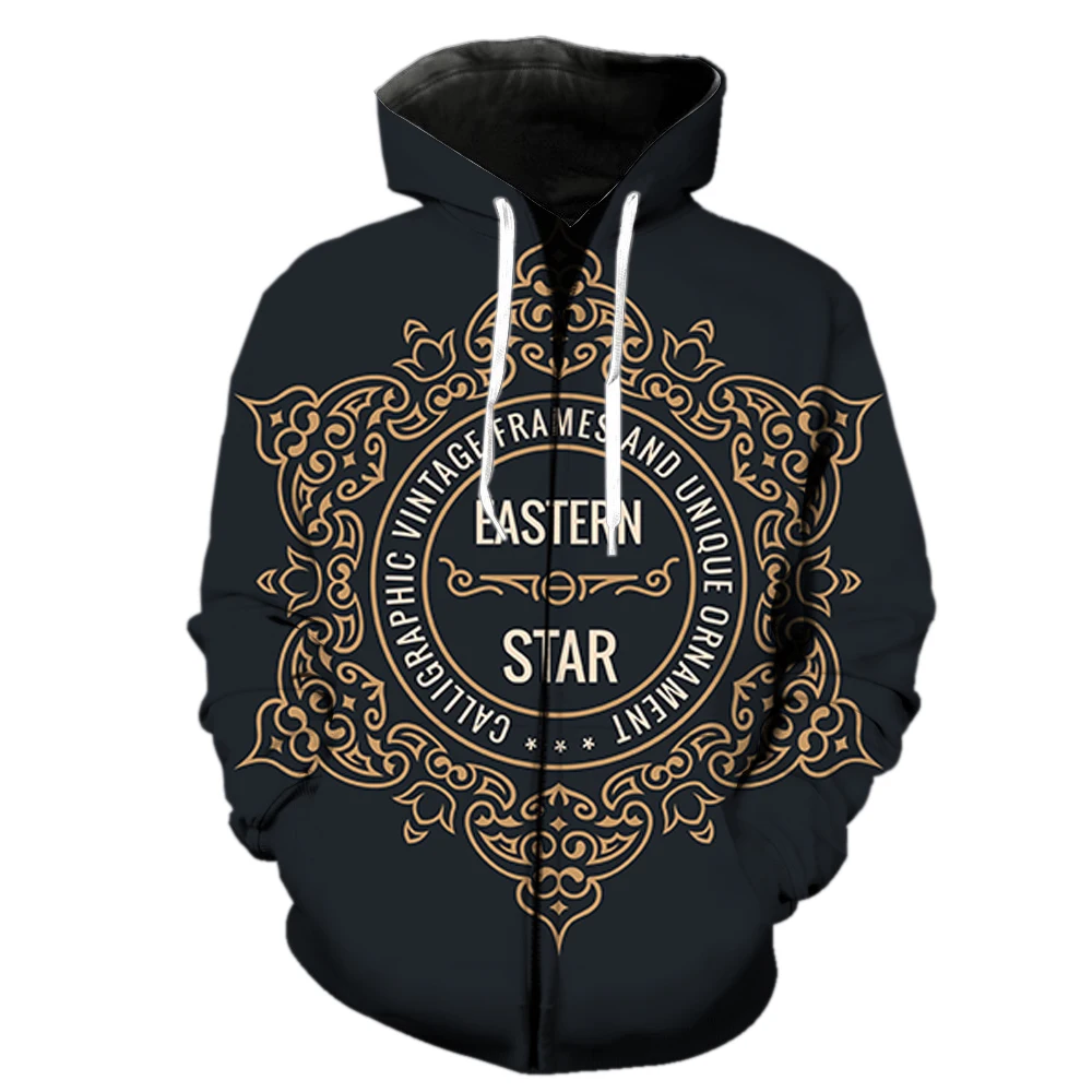 European and American Style Label Men's Zipper Hoodie Tops Casual Spring 3D Print Sweatshirts Cool Unisex Oversized Harajuku
European and American Style Label Men's Zipper Hoodie Tops Casual Spring 3D Print Sweatshirts Cool Unisex Oversized Harajuku