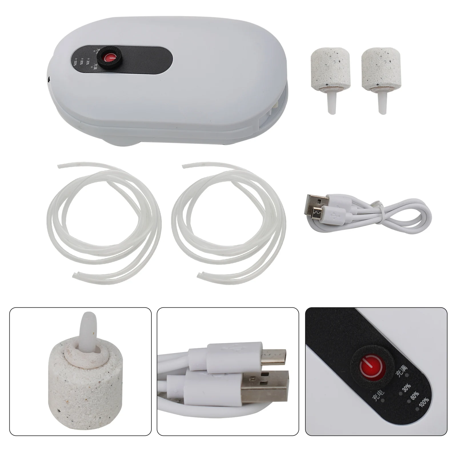Self Contained Air Pump Fishing Tank Oxygenator Single Double Tube Live Bait Aerator Pump External Water Contact White ABS
Self Contained Air Pump Fishing Tank Oxygenator Single Double Tube Live Bait Aerator Pump External Water Contact White ABS