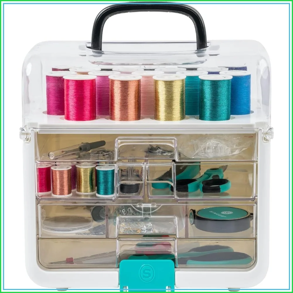 356 Piece Sewing Kit with Storage System, Complete Set for Home & Travel
356 Piece Sewing Kit with Storage System, Complete Set for Home & Travel