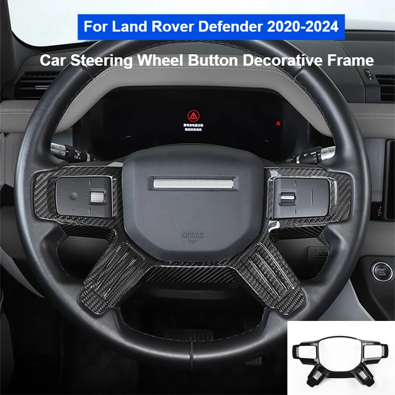 For Land Rover Defender 90 110 2020-2024 Car Steering Wheel Button Decoration Frame Carbon Fiber Modification Sticker
For Land Rover Defender 90 110 2020-2024 Car Steering Wheel Button Decoration Frame Carbon Fiber Modification Sticker