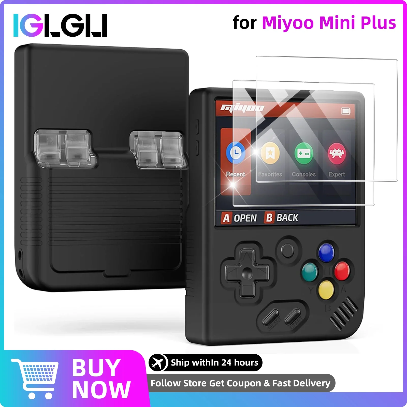 2-IN-1 Glass+Case for Miyoo Mini Plus Silicone Protective Anti-Scratch Cover & Screen Protector Tempered Glass Film Accessories
2-IN-1 Glass+Case for Miyoo Mini Plus Silicone Protective Anti-Scratch Cover & Screen Protector Tempered Glass Film Accessories
