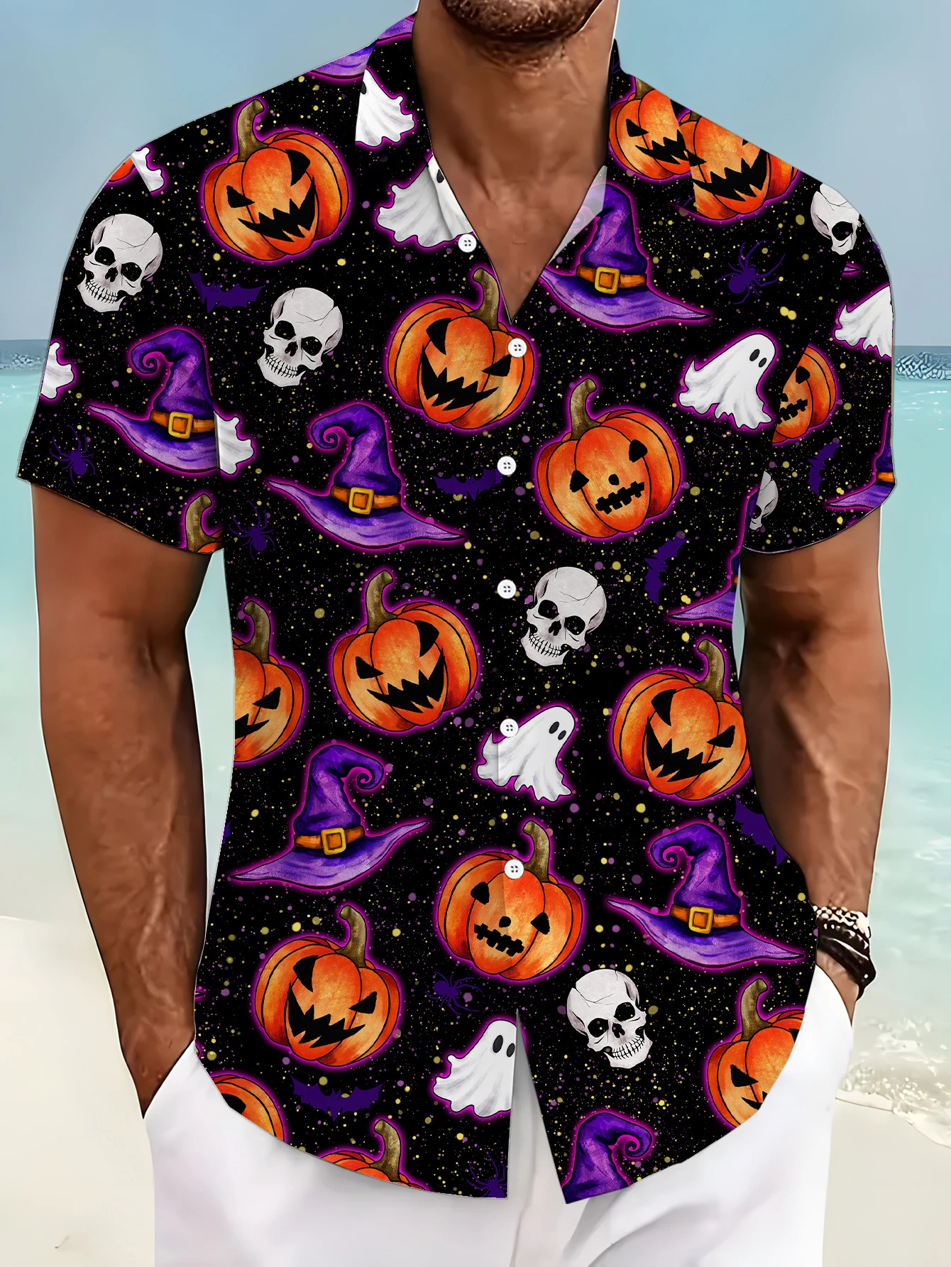 2025 Happy Halloween Shirt For Men Funny Men's Pumpkin Print Lapel Button Up Shirt Holiday Short Sleeve Beach Shirt Clothing
2025 Happy Halloween Shirt For Men Funny Men's Pumpkin Print Lapel Button Up Shirt Holiday Short Sleeve Beach Shirt Clothing