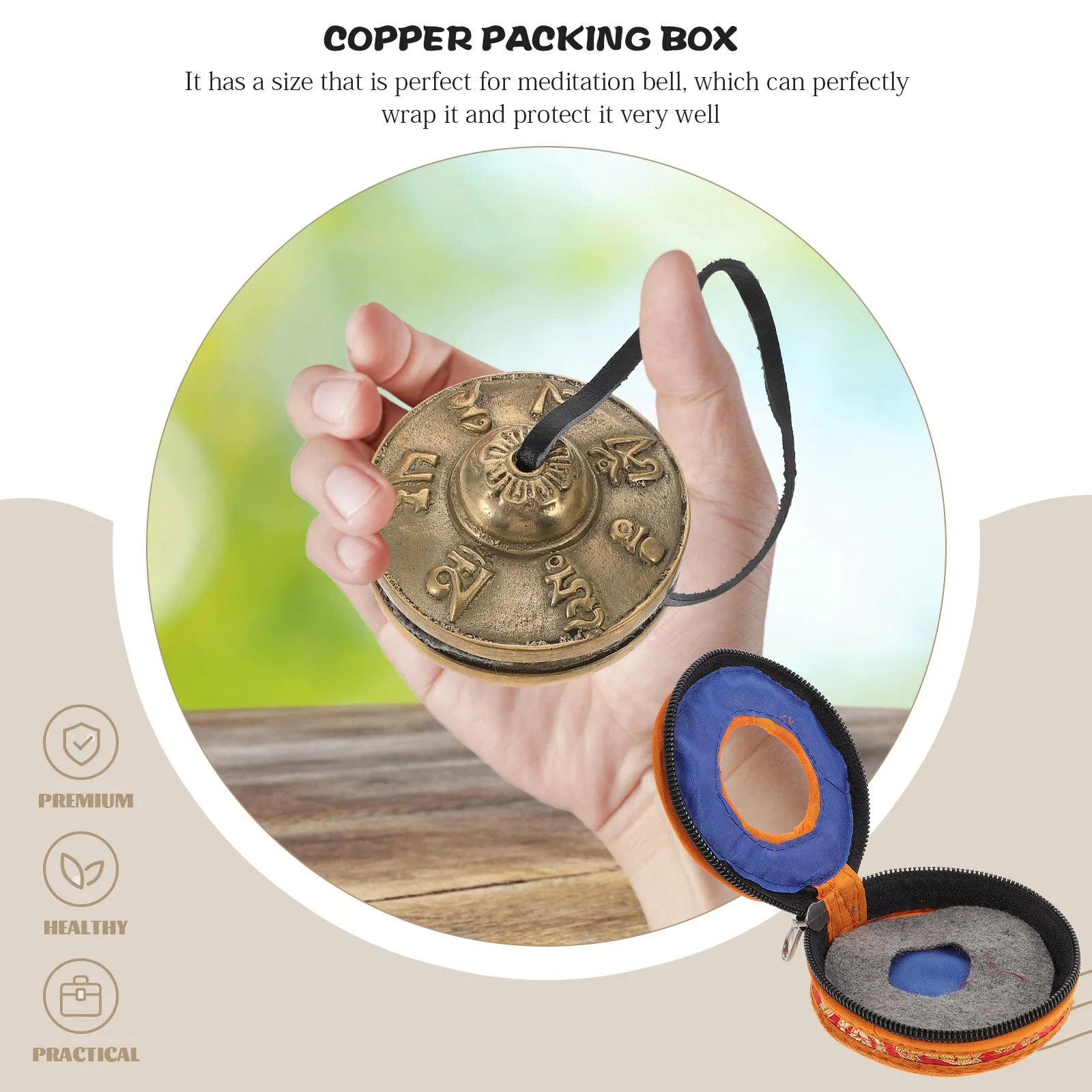 Meditation Bell Case Nepal Style Handcrafted Bell Storage Box Secure Fit for Tibetan Tingsha Cymbals Travel Pouch Organizer
Meditation Bell Case Nepal Style Handcrafted Bell Storage Box Secure Fit for Tibetan Tingsha Cymbals Travel Pouch Organizer
