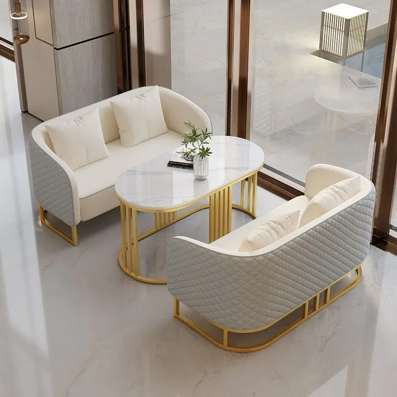 Custom Sales Office Negotiation Table and Chairs Modern Light Luxury Hotel Beauty Salon Rest Area Reception Leisure Small Sofa C
Custom Sales Office Negotiation Table and Chairs Modern Light Luxury Hotel Beauty Salon Rest Area Reception Leisure Small Sofa C