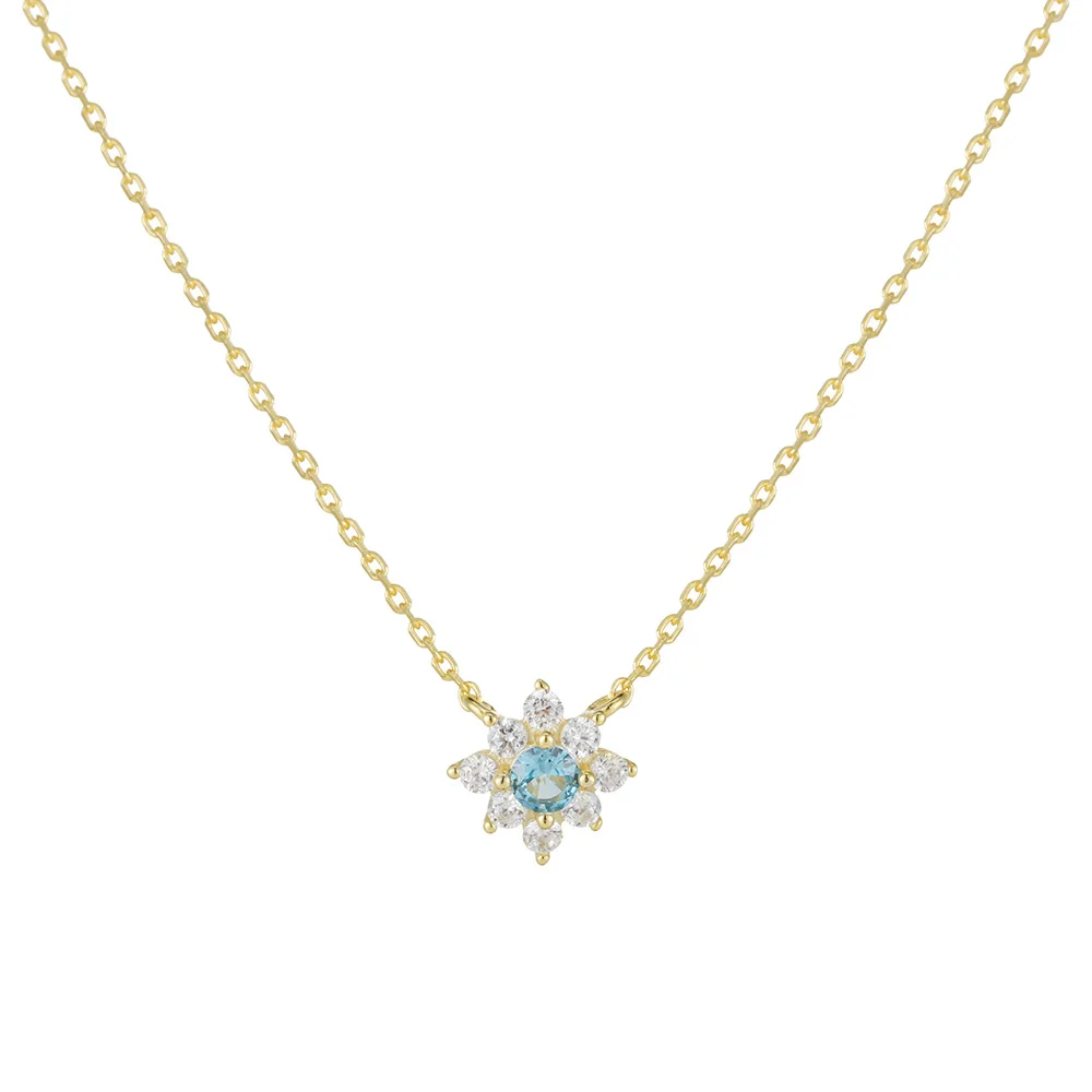 European-American S925 Sterling Silver Niche Necklace, Micro-Pavé Zircon Flower, Fresh Temperament Collarbone Chain for Women
European-American S925 Sterling Silver Niche Necklace, Micro-Pavé Zircon Flower, Fresh Temperament Collarbone Chain for Women