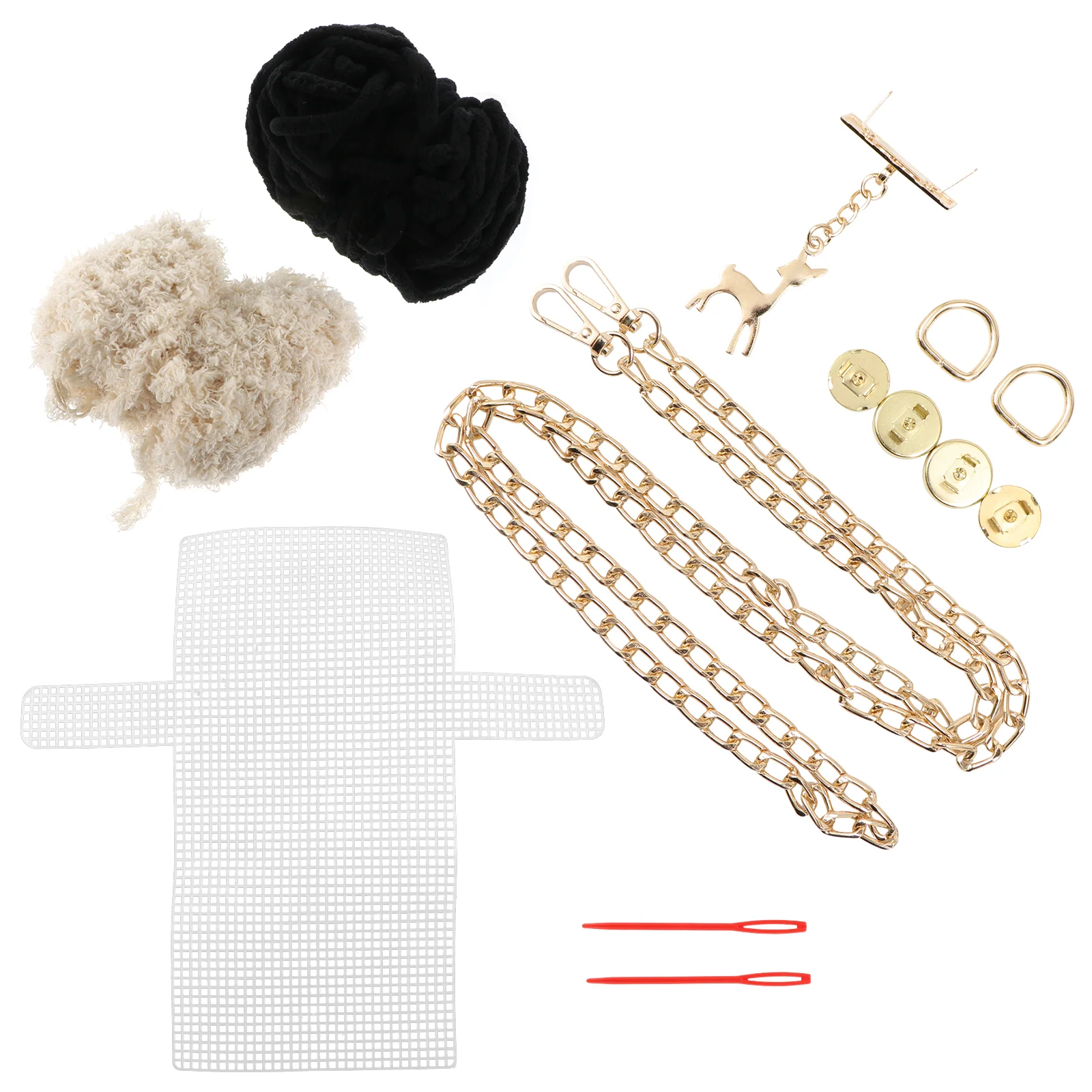 DIY Yarn Bag Cross Stitch Kit Purse Material Handmade Woven Making Supplies Metal Pouch
DIY Yarn Bag Cross Stitch Kit Purse Material Handmade Woven Making Supplies Metal Pouch