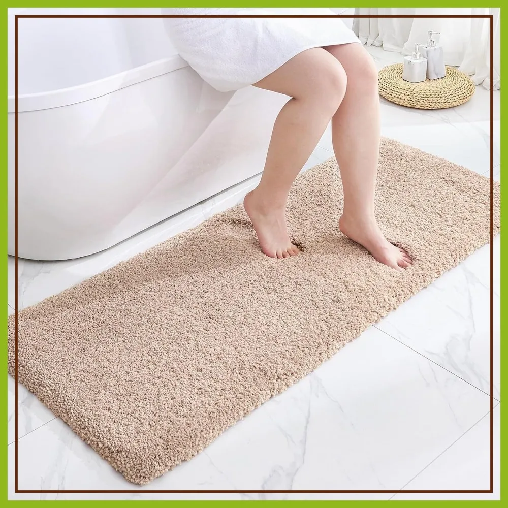 Extra Large Soft Plush Bath Mat 24x70 - Non-Slip Shaggy Floor Mat, Ultra-Absorbent for Master Bathroom Vanity
Extra Large Soft Plush Bath Mat 24x70 - Non-Slip Shaggy Floor Mat, Ultra-Absorbent for Master Bathroom Vanity
