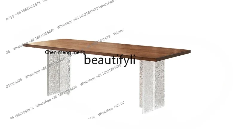 182C North American Black Walnut Acrylic Suspension Dining Table Nordic Solid Wood Large Board Table Log Rectangular Desk Workbe
182C North American Black Walnut Acrylic Suspension Dining Table Nordic Solid Wood Large Board Table Log Rectangular Desk Workbe