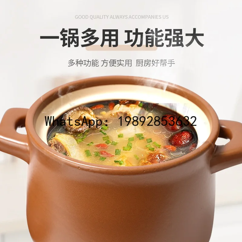 terracotta casserole open flame gas stove special saucepan household large capacity soup old-fashioned
terracotta casserole open flame gas stove special saucepan household large capacity soup old-fashioned