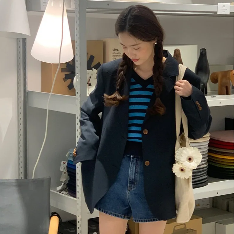 Теплый желтый нежный повседневный свободный женский костюм на одной пуговице, длинный костюм из полиэстера, цвет све
Теплый желтый нежный повседневный свободный женский костюм на одной пуговице, длинный костюм из полиэстера, цвет све