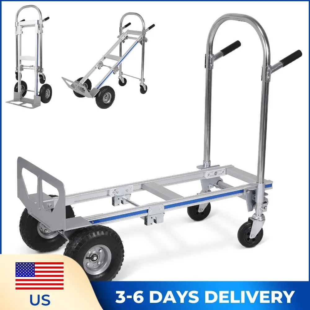 Многофункциональная тележка-платформа 3-в-1 с грузоподъемностью 250 кг, алюминиевая складная ручная тележка на колесах для строительства, складов и заводов
Многофункциональная тележка-платформа 3-в-1 с грузоподъемностью 250 кг, алюминиевая складная ручная тележка на колесах для строительства, складов и заводов