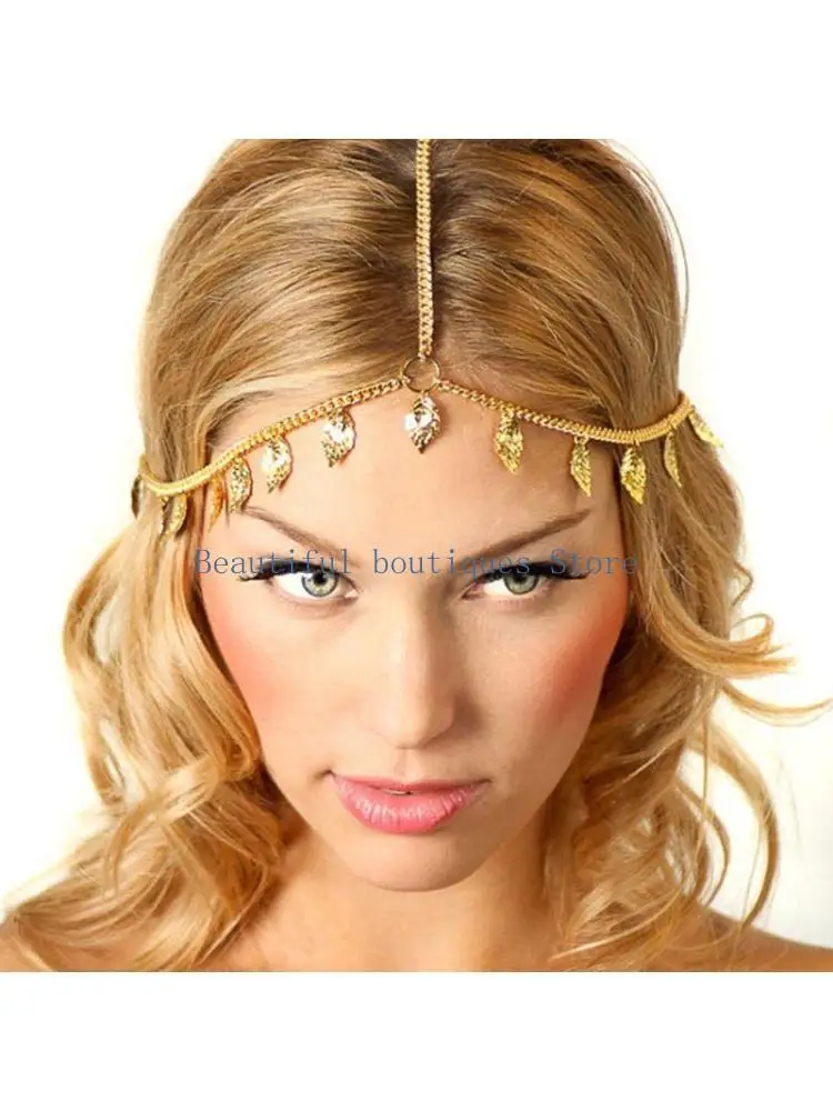 U4LF Womens Girls Vintage Metal Alloy for Head Chain Bohemia Headband Gold Leaves Tas
U4LF Womens Girls Vintage Metal Alloy for Head Chain Bohemia Headband Gold Leaves Tas