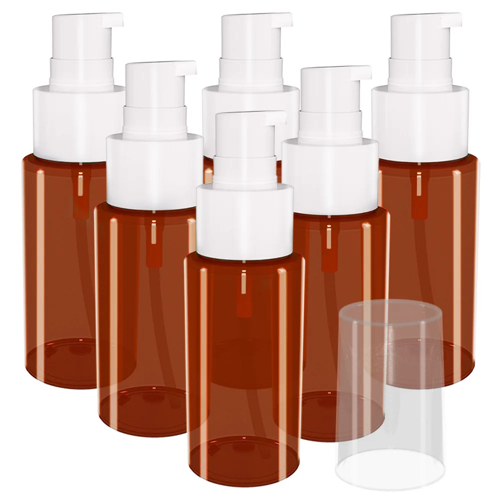 6Pcs 60ml Empty Plastic Lotion Bottles for Essential Oils Shower Gel Cosmetics Durable Lightweight Elegant Travel Storage Brown
6Pcs 60ml Empty Plastic Lotion Bottles for Essential Oils Shower Gel Cosmetics Durable Lightweight Elegant Travel Storage Brown