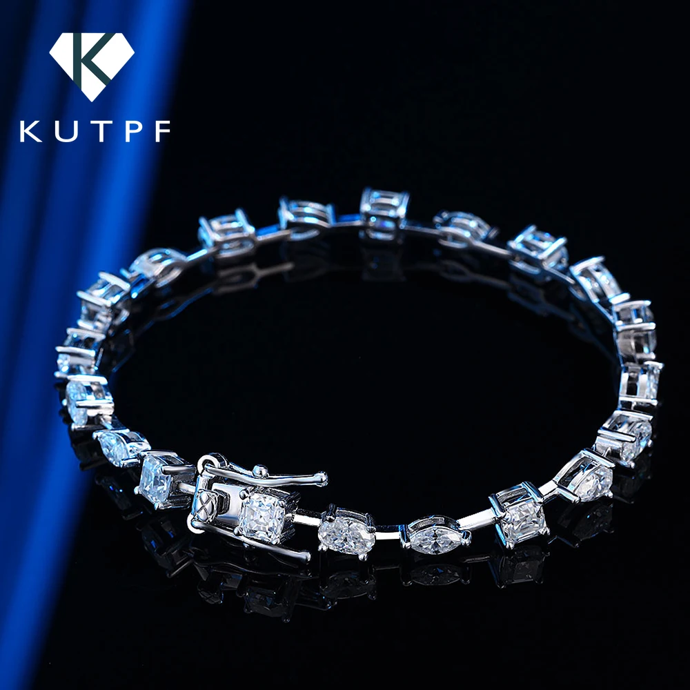 Mix Shape Full Moissanite Tennis Bracelets for Women Men Pear Oval Marquise Cut Lab Diamond Bangle 100% S925 Silver Wrist Chain
Mix Shape Full Moissanite Tennis Bracelets for Women Men Pear Oval Marquise Cut Lab Diamond Bangle 100% S925 Silver Wrist Chain