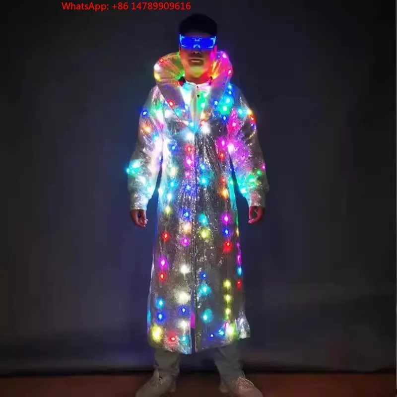 LED Luminous Robot CostumeColoul LED Lighting Peorce Costumes For Men Bar Atmosphere Props For Stage Wear-for Easter Hallowe
LED Luminous Robot CostumeColoul LED Lighting Peorce Costumes For Men Bar Atmosphere Props For Stage Wear-for Easter Hallowe