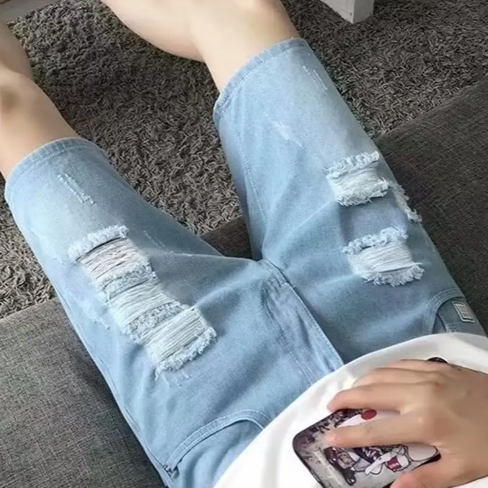 Loose Fit Shorts Casual Summer Jeans Suitable For Vacation Brand New Condition Daily Vacation Wear Light Blue Color
Loose Fit Shorts Casual Summer Jeans Suitable For Vacation Brand New Condition Daily Vacation Wear Light Blue Color