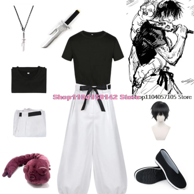 Anime Toji Fushiguro Cosplay Costume Wig Uniform Sorcerer Killer with Props Top Pants Suit Halloween Costume Shoes for Women Men
Anime Toji Fushiguro Cosplay Costume Wig Uniform Sorcerer Killer with Props Top Pants Suit Halloween Costume Shoes for Women Men