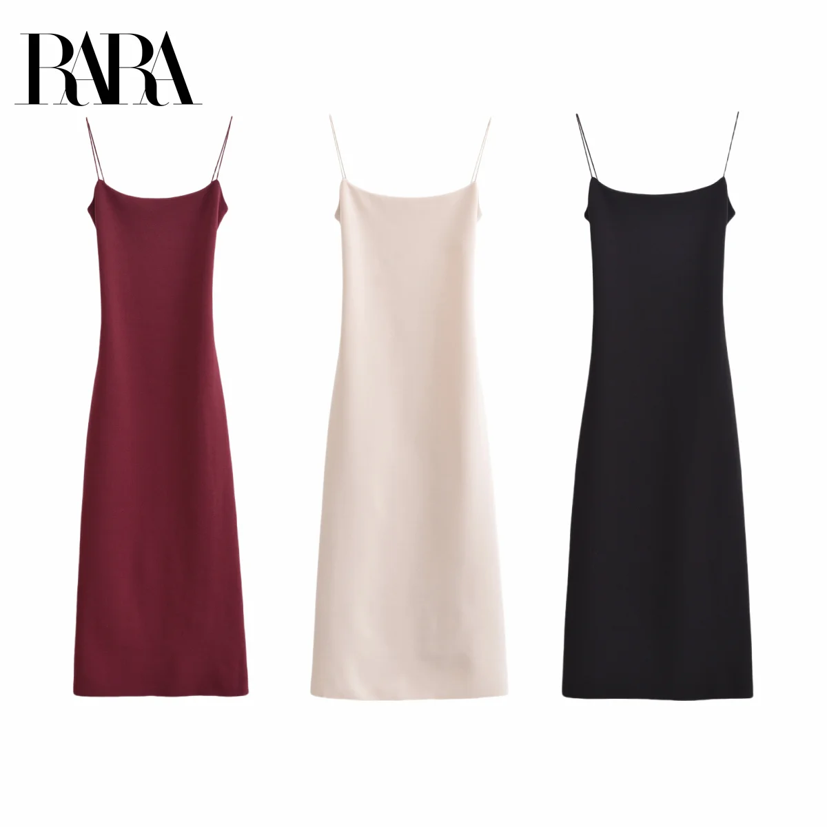 RARA Womens Sleeveless Spaghetti Strap Stretch Slim - Fit Midi Dress with Open Back Design for a Stylish and Alluring Look
RARA Womens Sleeveless Spaghetti Strap Stretch Slim - Fit Midi Dress with Open Back Design for a Stylish and Alluring Look