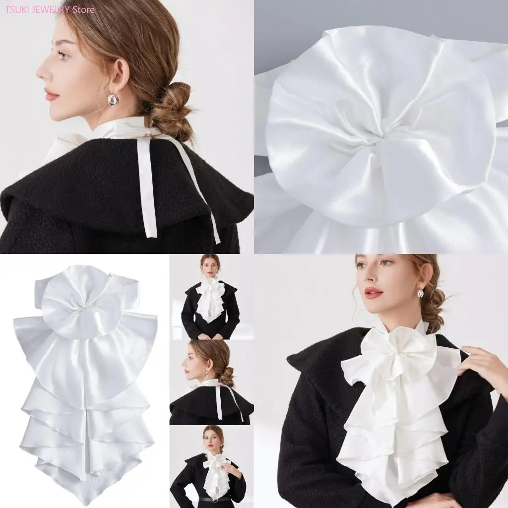 62KE Breathable Detachable Collar with Layered Lace Design Decorative Collar Insert For Daily Wear Special Occasion Outfit
62KE Breathable Detachable Collar with Layered Lace Design Decorative Collar Insert For Daily Wear Special Occasion Outfit