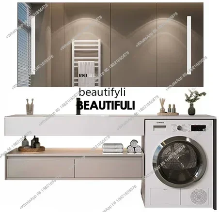 ss newBathroom Cabinet Balcony Washing Machine Cabinet Stone Plate Seamless Ceramic Wash Basin Washstand
ss newBathroom Cabinet Balcony Washing Machine Cabinet Stone Plate Seamless Ceramic Wash Basin Washstand