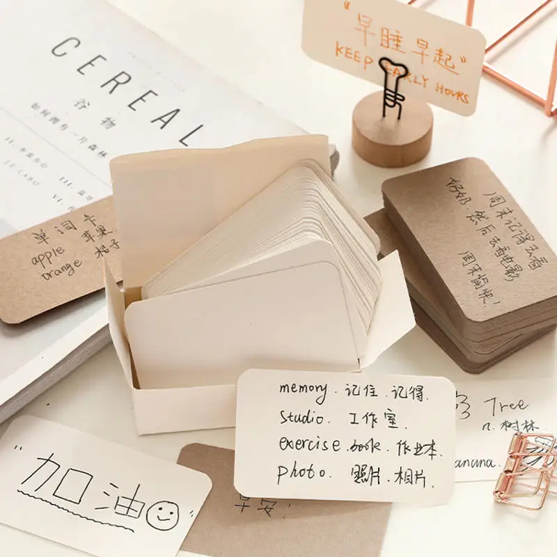 200/100pcs Retro Double-sided Blank Kraft Paper Card Word Lettering Message Card DIY Postcard Gift Greeting Invitation Card
200/100pcs Retro Double-sided Blank Kraft Paper Card Word Lettering Message Card DIY Postcard Gift Greeting Invitation Card