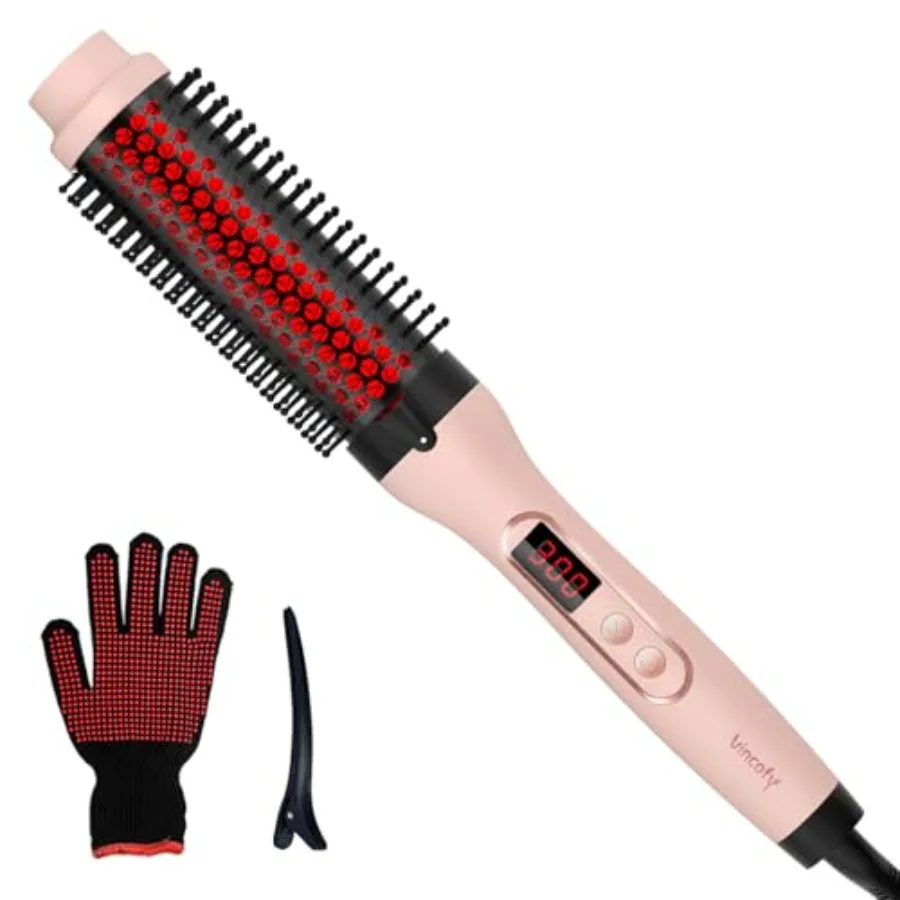 Infrared Thermal Brush Dual Voltage Negative Ions Heated Round Brush 1 1/2 Inch Straightener and Curling Iron Brush 2 in 1 Dual
Infrared Thermal Brush Dual Voltage Negative Ions Heated Round Brush 1 1/2 Inch Straightener and Curling Iron Brush 2 in 1 Dual