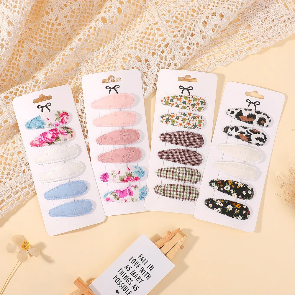 6Pcs/Set Sweet Printed Handmade Canvas Flower BB Hairpins Soft Hair Clips Barrettes for Baby Girls Hair Accessories
6Pcs/Set Sweet Printed Handmade Canvas Flower BB Hairpins Soft Hair Clips Barrettes for Baby Girls Hair Accessories