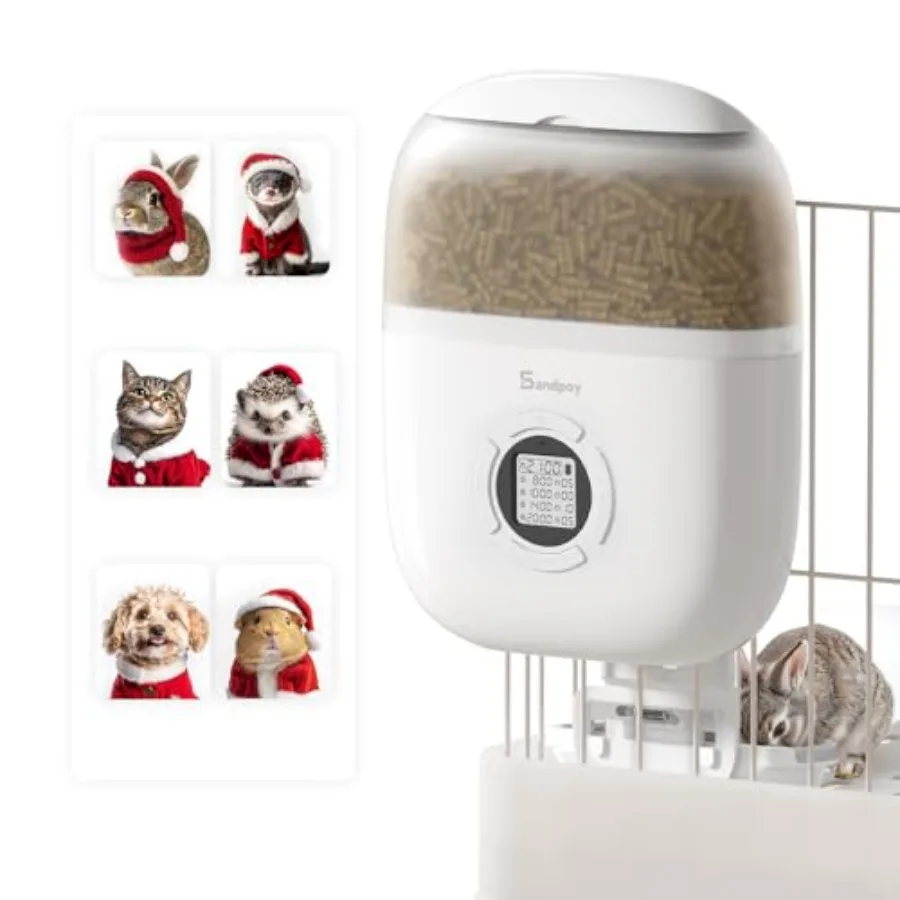 Автоматическая программируемая кормушка для кроликов с дозатором сухого корма, пакетом-осушителем и контролем порций для кроликов C
Автоматическая программируемая кормушка для кроликов с дозатором сухого корма, пакетом-осушителем и контролем порций для кроликов C