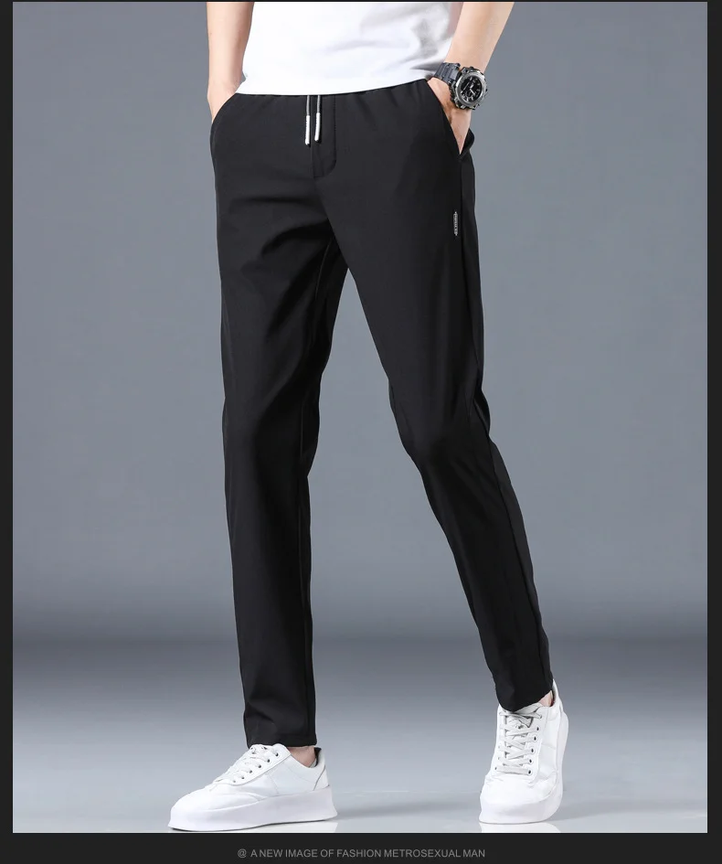 Regular Ice thin business casual high elasticity breathable straight leg oversized sports regular edition men's pants
Regular Ice thin business casual high elasticity breathable straight leg oversized sports regular edition men's pants