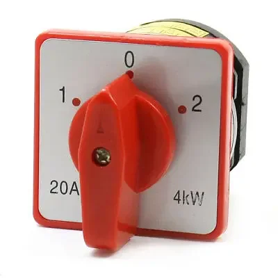 HZ5-M04 380VAC 20A 4KW ON/OFF/ON Self-Locking Rotary Changeover Switch
HZ5-M04 380VAC 20A 4KW ON/OFF/ON Self-Locking Rotary Changeover Switch