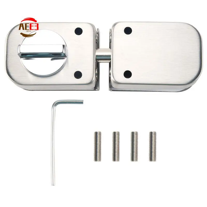 AEE3-Stainless Steel,Glass Door Latches Lock/Bolt,138A ,Without Drilling,For Double Glass Door, Frameless Glass Door
AEE3-Stainless Steel,Glass Door Latches Lock/Bolt,138A ,Without Drilling,For Double Glass Door, Frameless Glass Door