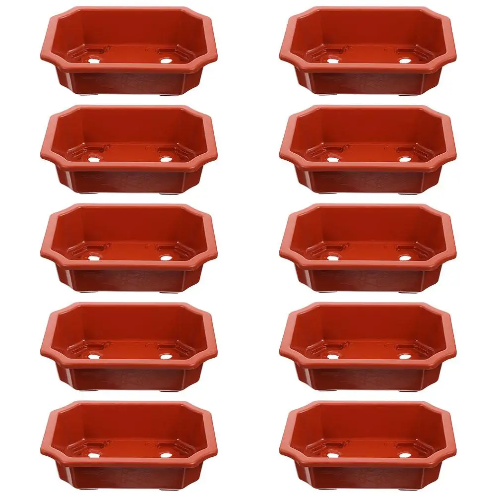20 Pcs Plants Plastic Flower Pot Indoor Pots with Drainage for Outdoors Planting Brown Garden
20 Pcs Plants Plastic Flower Pot Indoor Pots with Drainage for Outdoors Planting Brown Garden