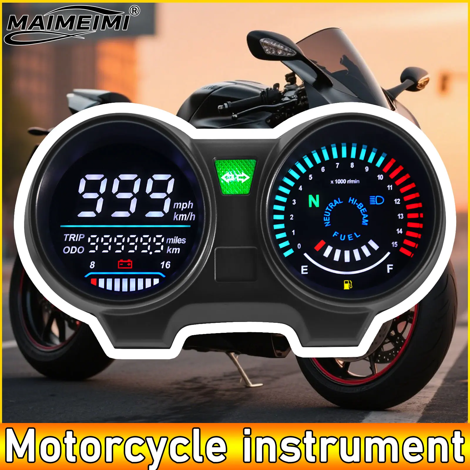 AD LED Digital Motorcycle Speedometer Dashboad Odometer RPM Meter For Honda Brazil CG125 2000 to 2008 Fan 125 Titan 125 2013
AD LED Digital Motorcycle Speedometer Dashboad Odometer RPM Meter For Honda Brazil CG125 2000 to 2008 Fan 125 Titan 125 2013