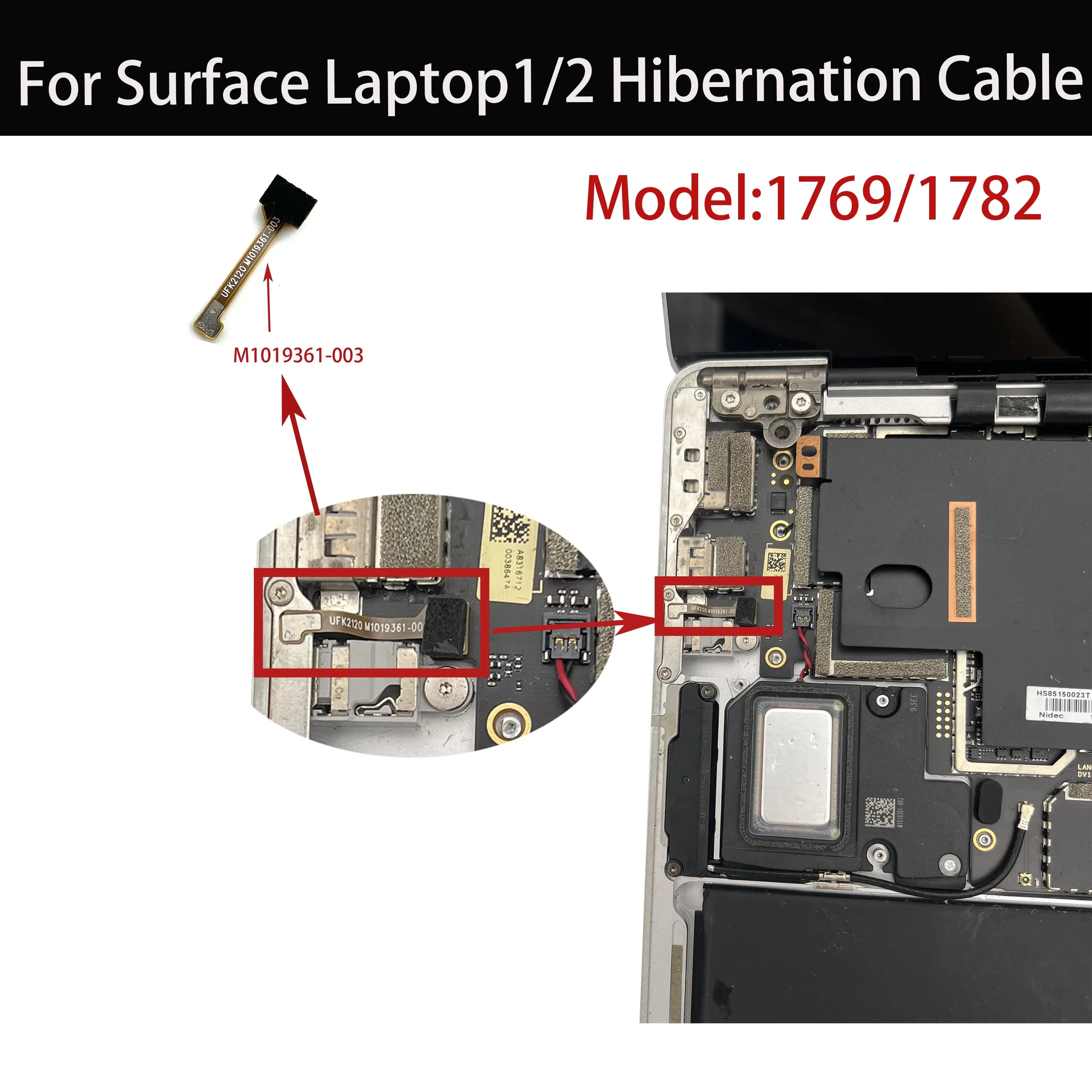 Original For Microsoft Surface Laptop 1 1769 Laptop2 1782 Hibernation Line Computer Sleep Cable M1019361-003 M1019361-004
Original For Microsoft Surface Laptop 1 1769 Laptop2 1782 Hibernation Line Computer Sleep Cable M1019361-003 M1019361-004