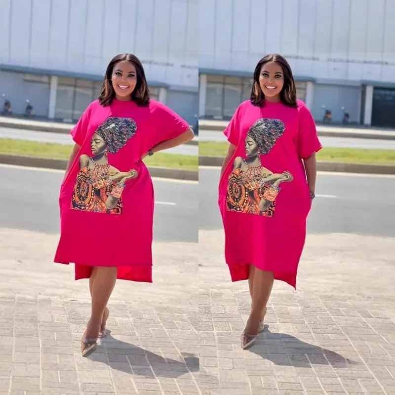 Plus Size African Dresses for Women Summer Fashion African Short Sleeve Polyester Print Dress Elegant Dashiki Ankara Dresses
Plus Size African Dresses for Women Summer Fashion African Short Sleeve Polyester Print Dress Elegant Dashiki Ankara Dresses
