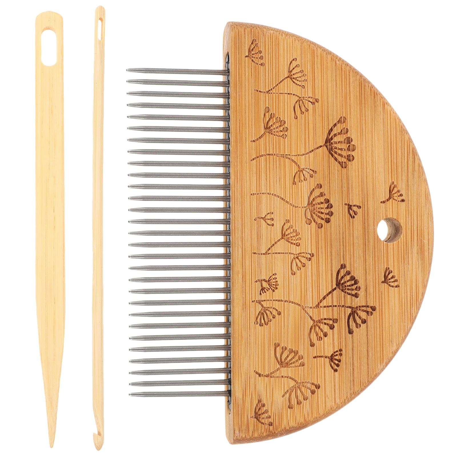 1 set Weaving Tool Set Bamboo Steel Comb 29Teeth 14 5cm Needle 4mm Hook Tapestry Loom Knitting Handcraft Supplies Crochet Kit
1 set Weaving Tool Set Bamboo Steel Comb 29Teeth 14 5cm Needle 4mm Hook Tapestry Loom Knitting Handcraft Supplies Crochet Kit